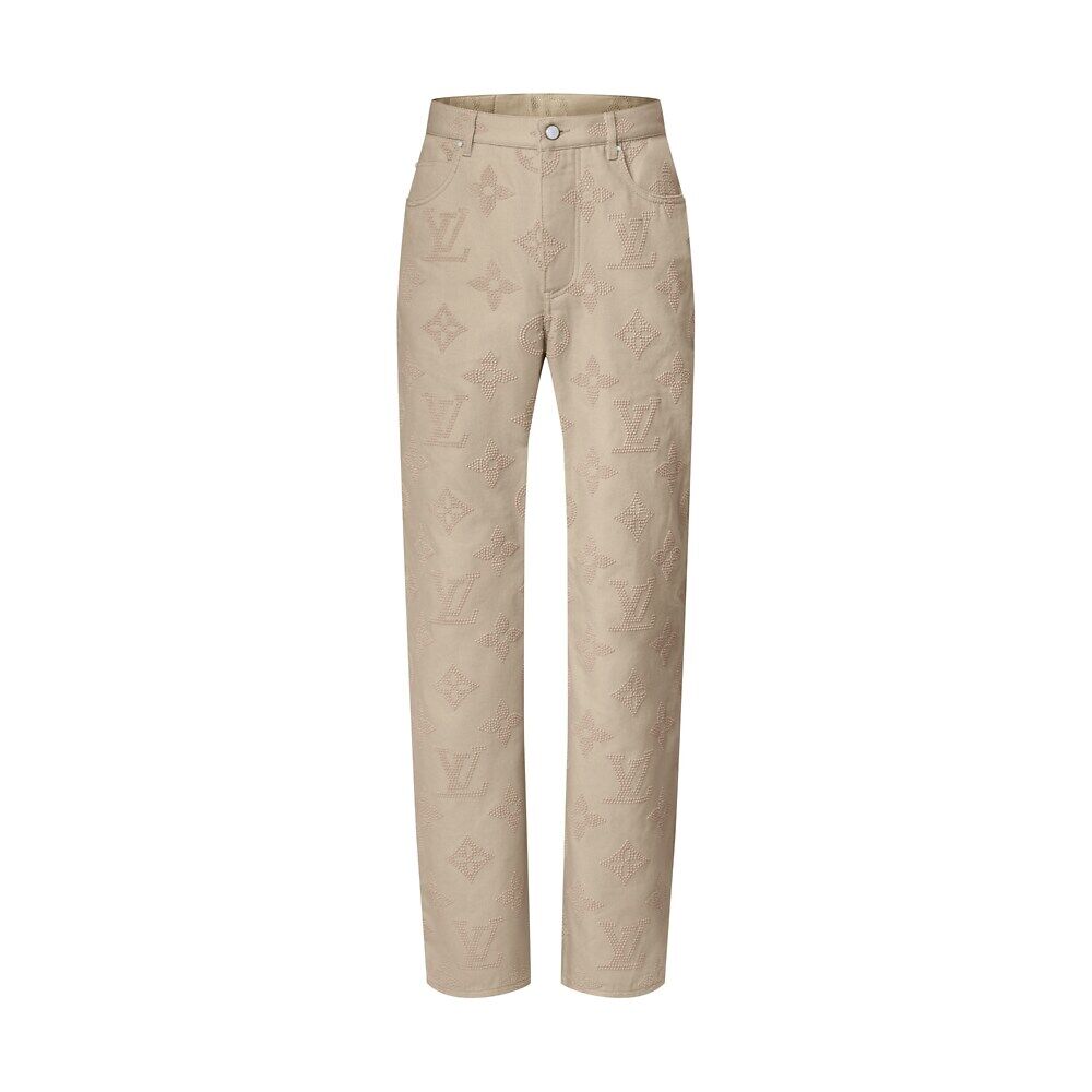 Скейтерские брюки с вышитой монограммой Louis Vuitton, бежевый
Скейтерские брюки с вышитой монограммой Louis Vuitton, бежевый