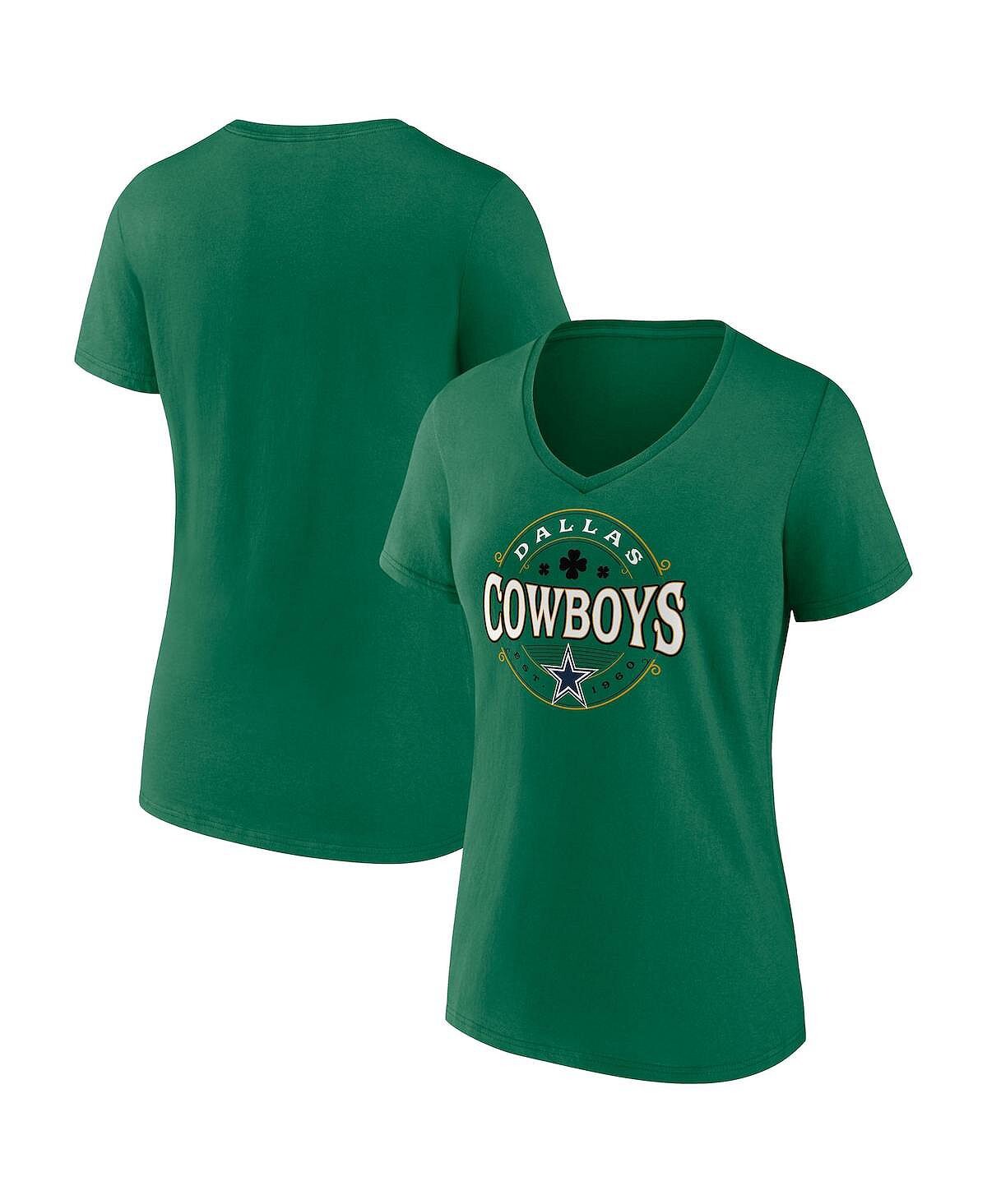 Зеленая женская фирменная футболка Dallas Cowboys Lucky Celtic с v-образным вырезом Fanatics, зеленый
Зеленая женская фирменная футболка Dallas Cowboys Lucky Celtic с v-образным вырезом Fanatics, зеленый