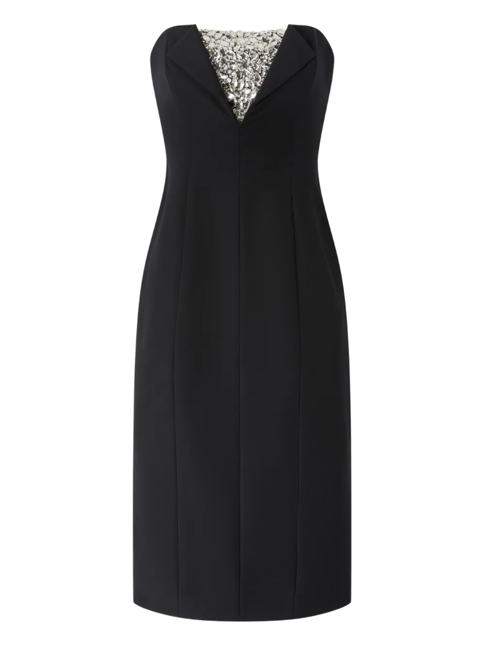 Декорированное платье миди без бретелей Genny, черный
Декорированное платье миди без бретелей Genny, черный