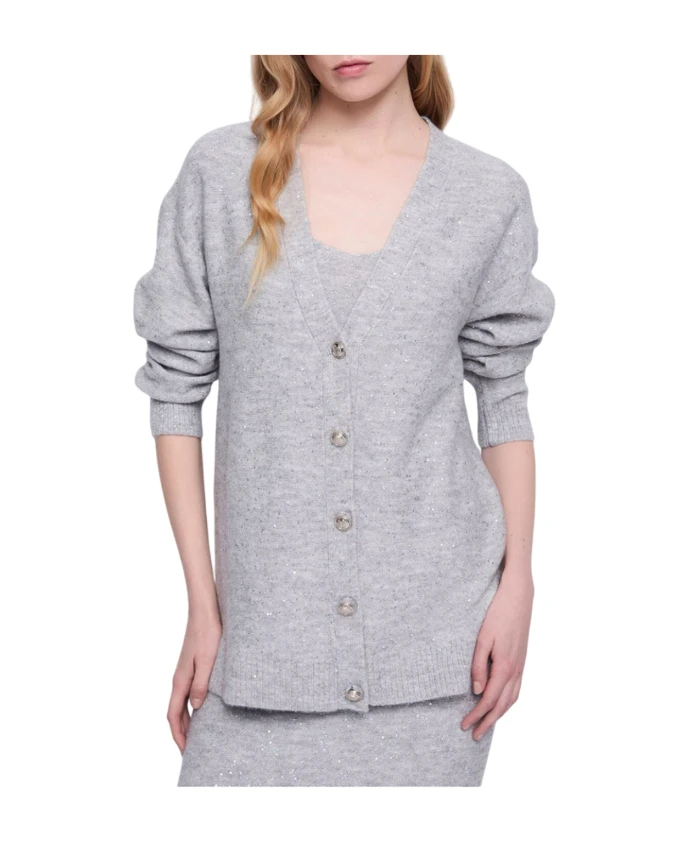 Кардиган с V-образным вырезом Gaudi, серый
Кардиган с V-образным вырезом Gaudi, серый