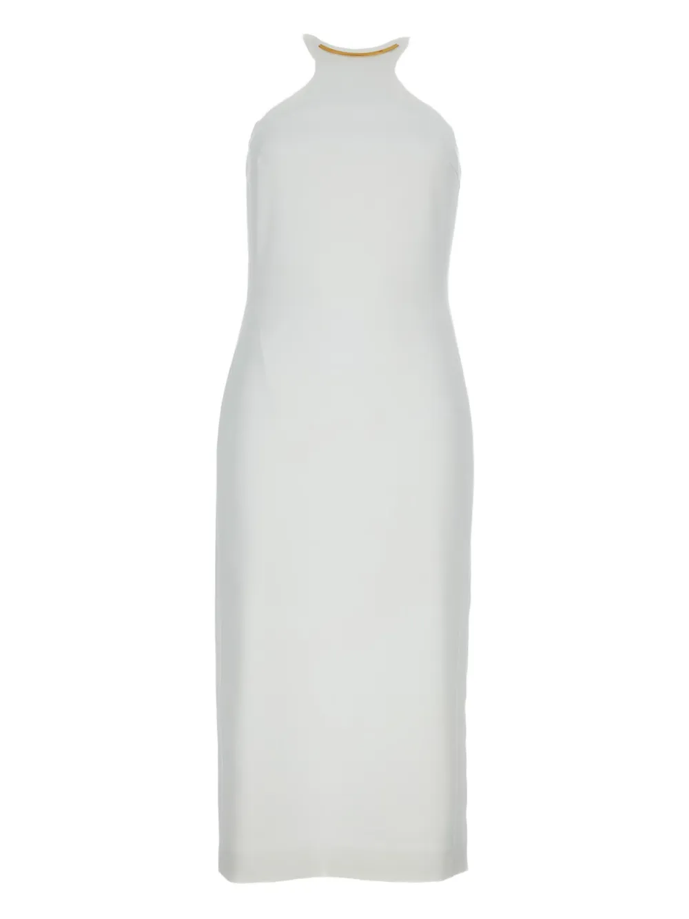 Платье с круглым вырезом и металлической отделкой Elisabetta Franchi, белый
Платье с круглым вырезом и металлической отделкой Elisabetta Franchi, белый