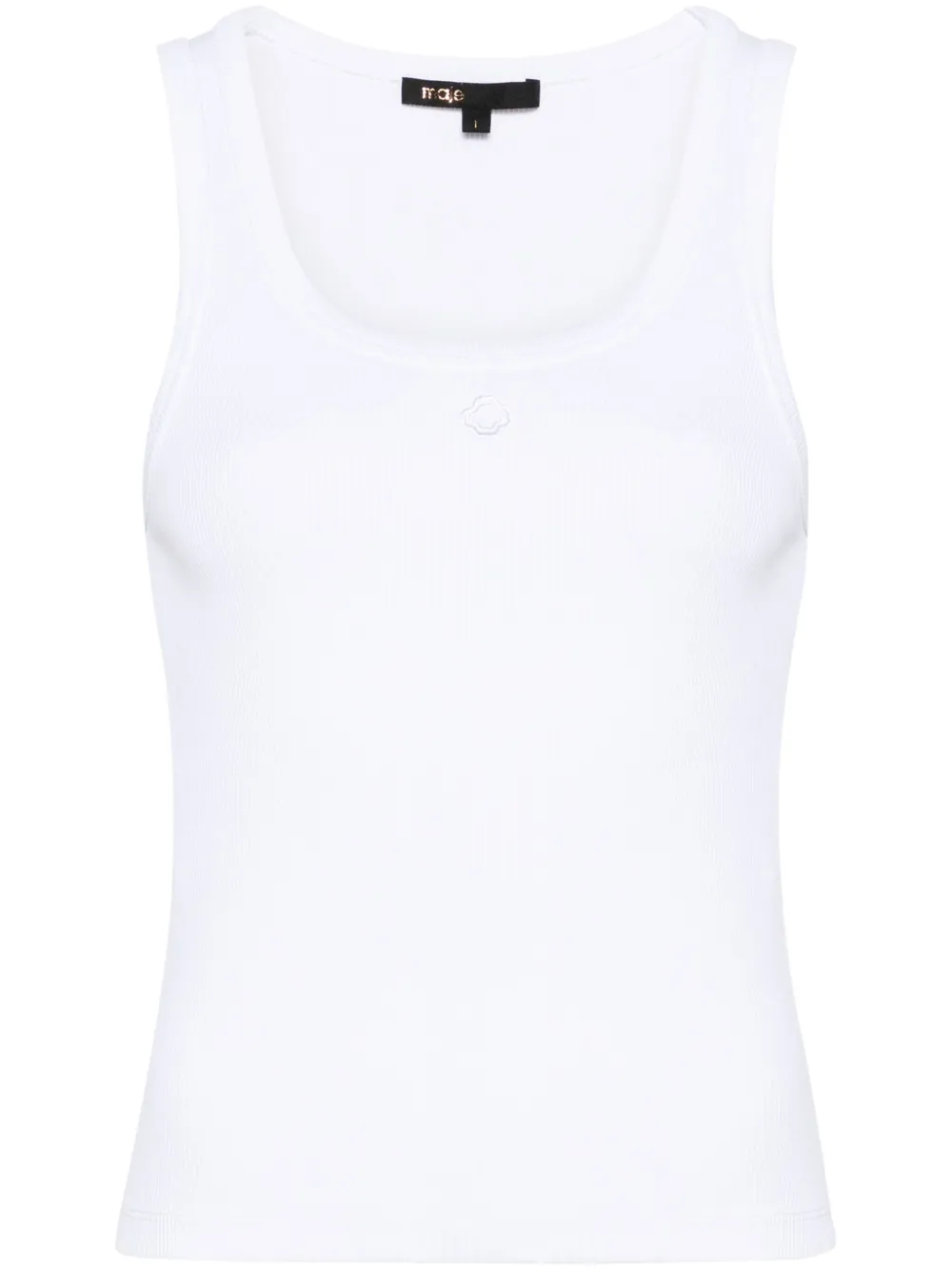 Топ с вышивкой Maje, белый 
Топ с вышивкой Maje, белый