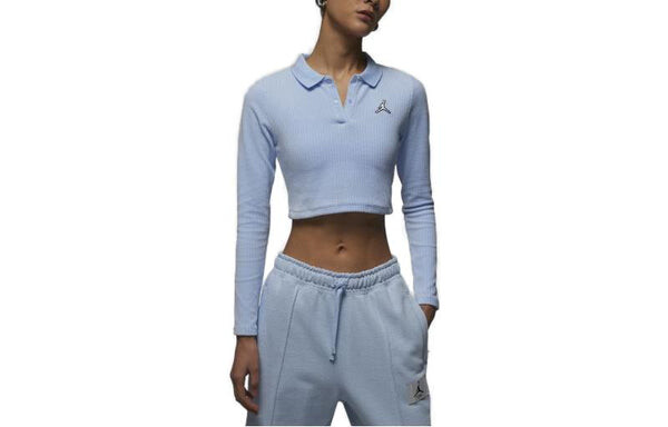 Топ ранняя весна американская спортивная девушка codi Air Jordan, синий 
Топ ранняя весна американская спортивная девушка codi Air Jordan, синий