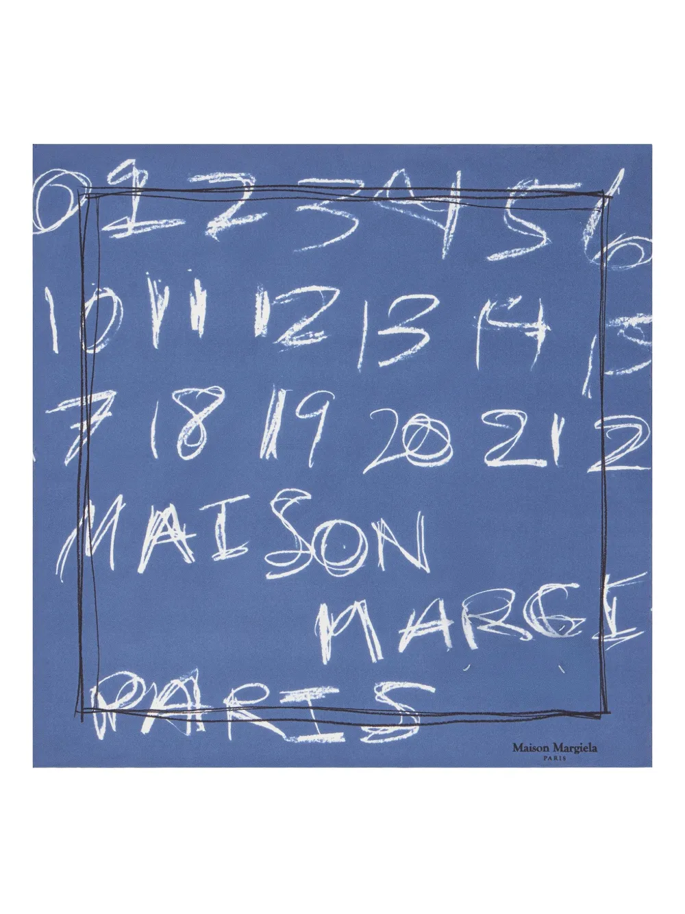 Платок с принтом Maison Margiela, синий
Платок с принтом Maison Margiela, синий