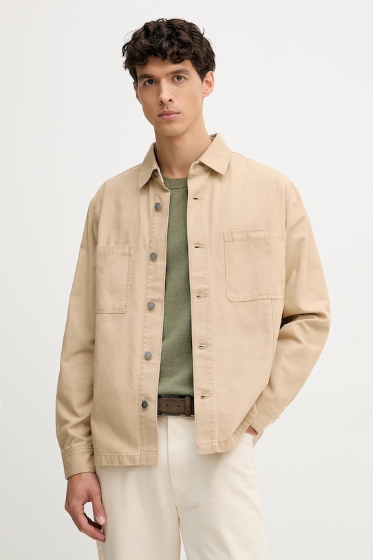 Джинсовая рубашка United Colors Of Benetton, бежевый
Джинсовая рубашка United Colors Of Benetton, бежевый