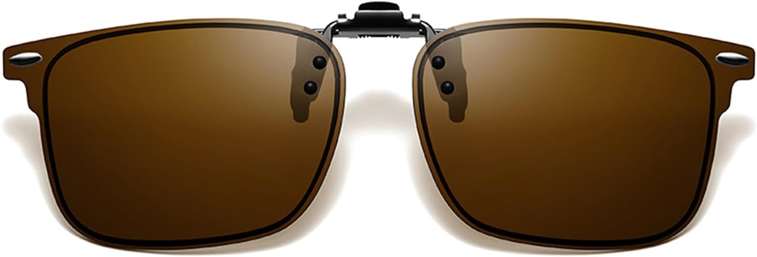 Поляризованные солнцезащитные очки-клипсы для ношения поверх очков с диоптриями, унисекс, с антибликовым покрытием и откидной конструкцией FRAZALA, Brown Lens/Dark Brown Vsion
Поляризованные солнцезащитные очки-клипсы для ношения поверх очков с диоптриями, унисекс, с антибликовым покрытием и откидной конструкцией FRAZALA, Brown Lens/Dark Brown Vsion