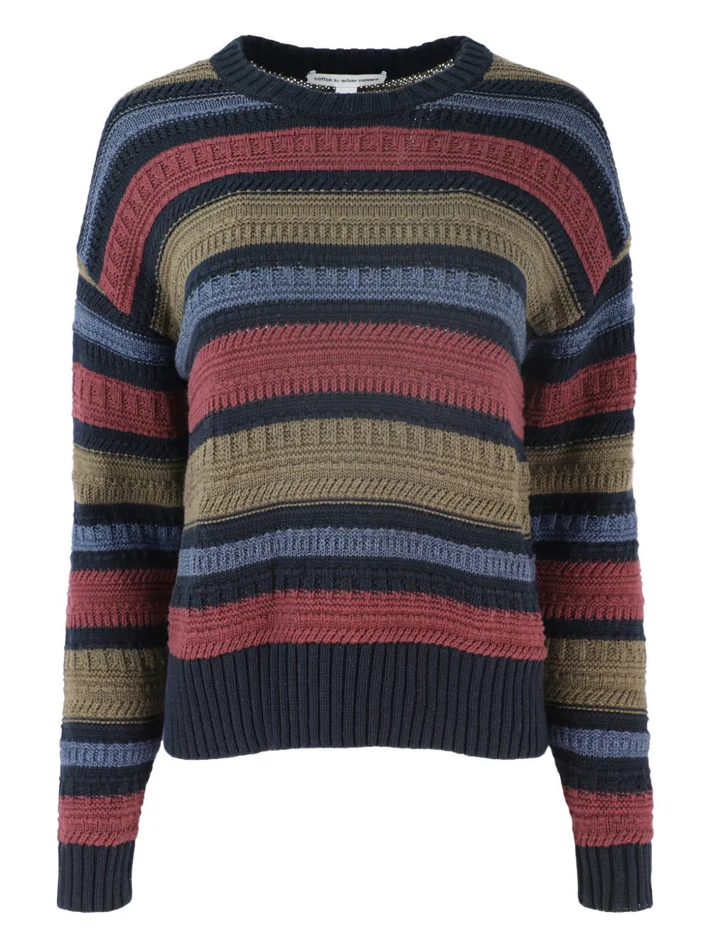 Полосатый свитер с круглым вырезом Autumn Cashmere, синий
Полосатый свитер с круглым вырезом Autumn Cashmere, синий