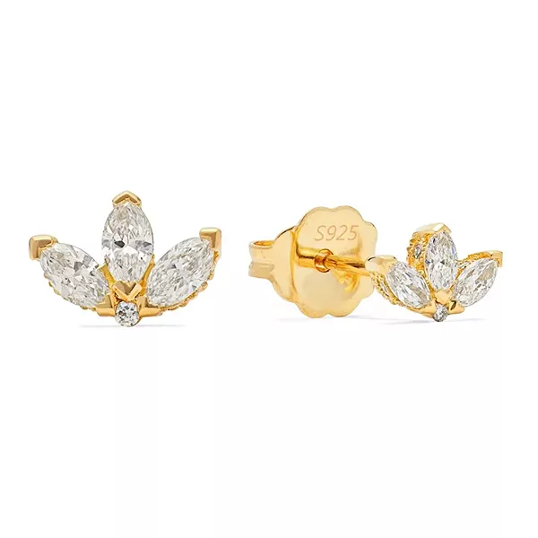 Золотые серьги-гвоздики с цветами из стерлингового серебра 18 карат, покрытые золотом, с кубическими цирконами Hollywood Sensation, gold
Золотые серьги-гвоздики с цветами из стерлингового серебра 18 карат, покрытые золотом, с кубическими цирконами Hollywood Sensation, gold