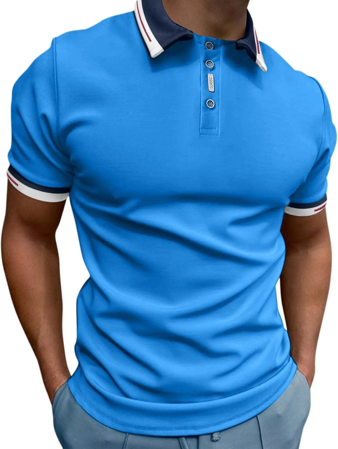 Мужская поло с карманом, короткий рукав, свободный крой
Мужская поло с карманом, короткий рукав, свободный крой