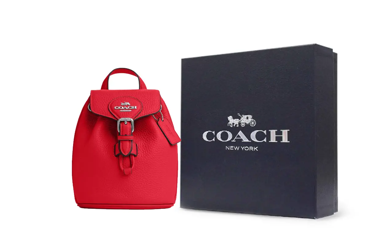 COACH Мягкий кожаный рюкзак малый женский красный
COACH Мягкий кожаный рюкзак малый женский красный
