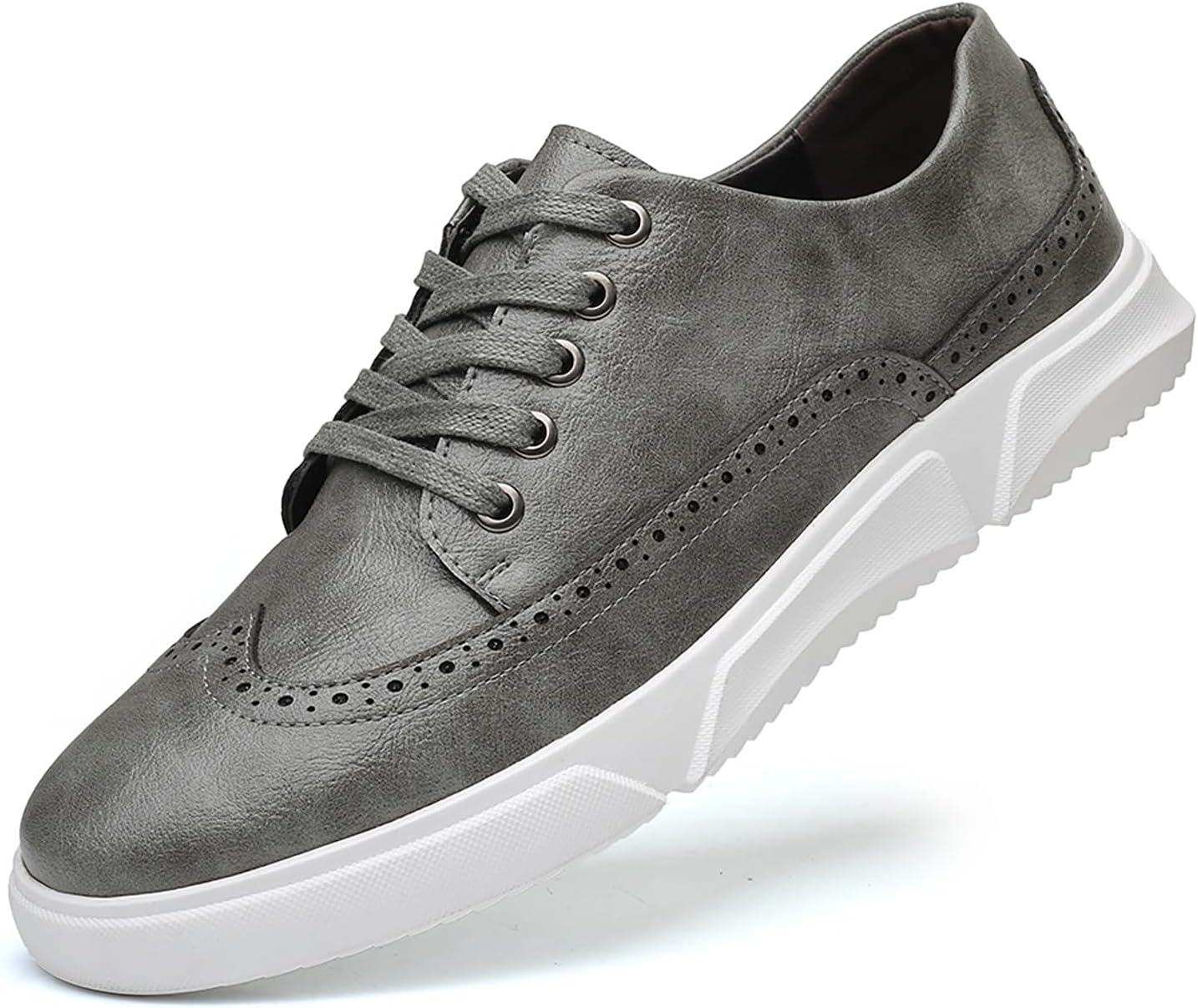 Мужские кожаные броги с крыльями, повседневные оксфорды, модные противоскользящие туфли с круглым носком на шнуровке, платформенные кроссовки, удобная обувь для офиса и повседневного ношения Hdfdb, серый
Мужские кожаные броги с крыльями, повседневные оксфорды, модные противоскользящие туфли с круглым носком на шнуровке, платформенные кроссовки, удобная обувь для офиса и повседневного ношения Hdfdb, серый