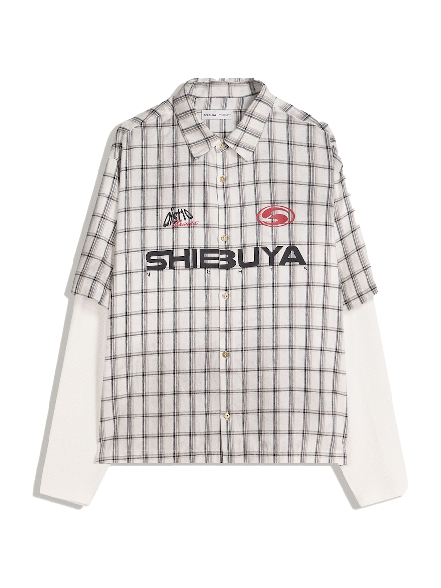 Рубашка на пуговицах Comfort fit Bershka, серо-коричневый
Рубашка на пуговицах Comfort fit Bershka, серо-коричневый