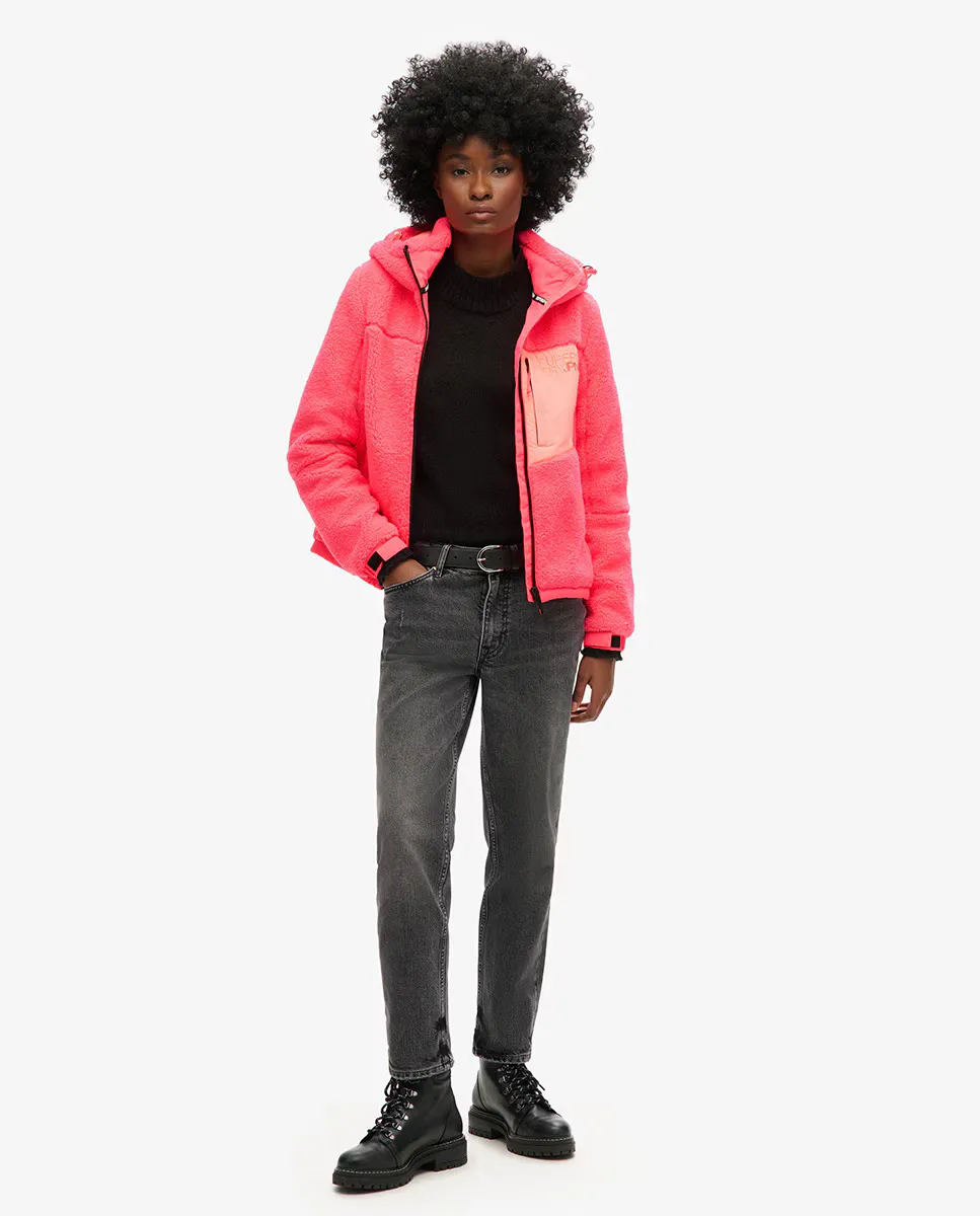 Женская флисовая куртка Trekker с капюшоном Superdry, розовый
Женская флисовая куртка Trekker с капюшоном Superdry, розовый
