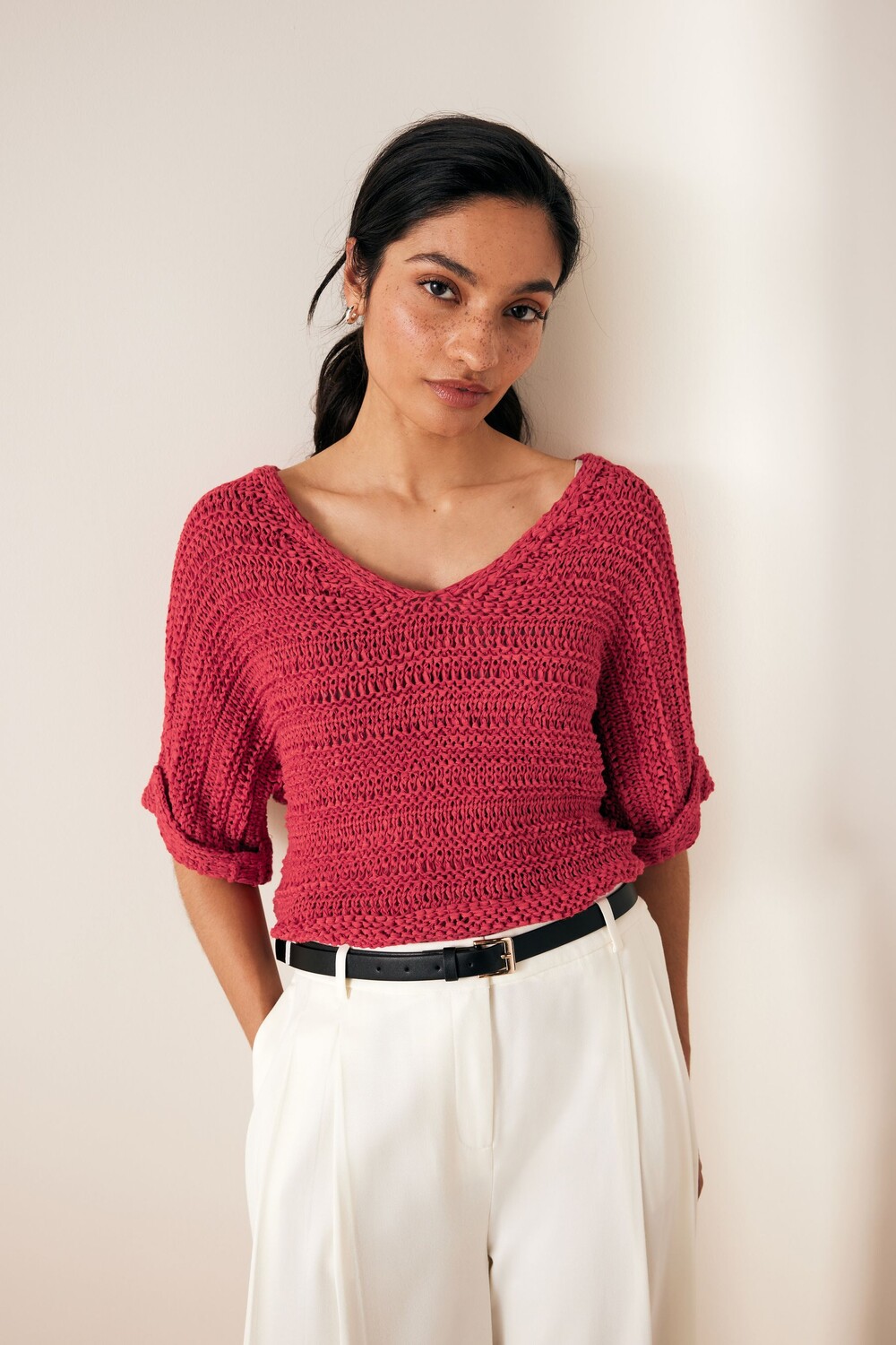 Топ с короткими рукавами и строчкой Next, красный
Топ с короткими рукавами и строчкой Next, красный