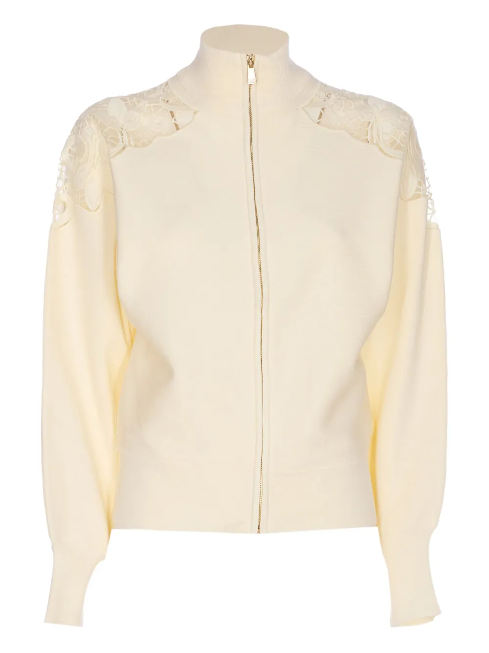 Кардиган на молнии с кружевными вставками TWINSET, нейтральный
Кардиган на молнии с кружевными вставками TWINSET, нейтральный