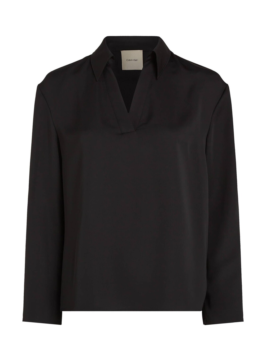 Блузка с рубашечным воротником Calvin Klein, черный
Блузка с рубашечным воротником Calvin Klein, черный