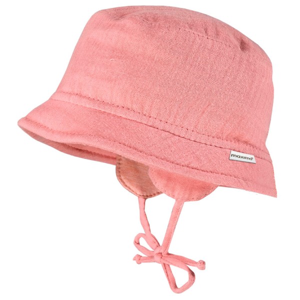 Детская шапочка с муслиновой лентой и ушами Maximo, Oldrose 
Детская шапочка с муслиновой лентой и ушами Maximo, Oldrose