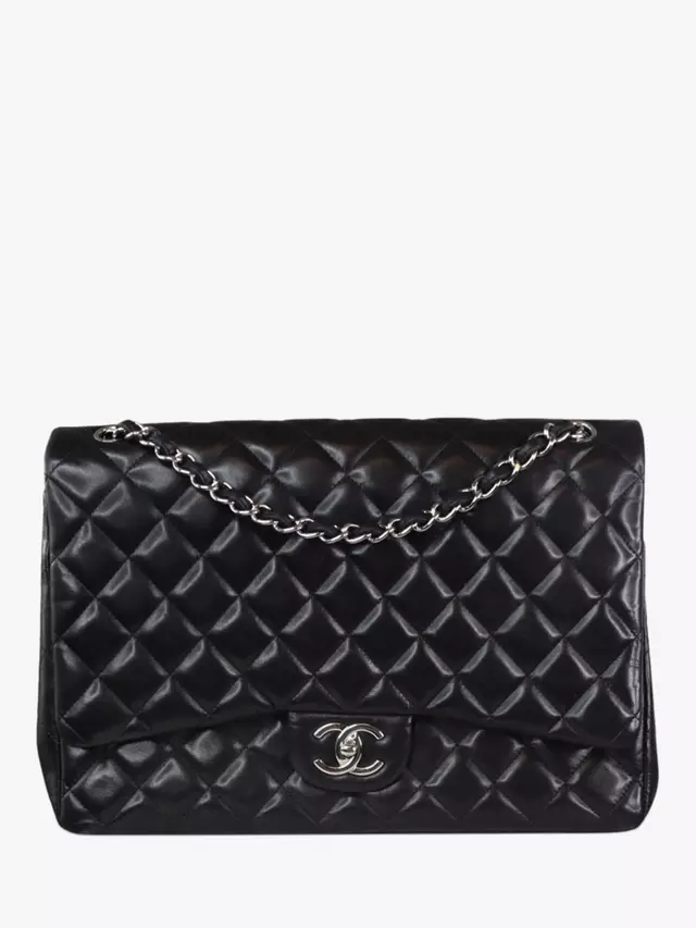 Сумка через плечо Pre-owned Pre-loved CHANEL 2010-2011 Maxi Diamond-Quilted Lambskin Classic Double Flap, черный
Сумка через плечо Pre-owned Pre-loved CHANEL 2010-2011 Maxi Diamond-Quilted Lambskin Classic Double Flap, черный