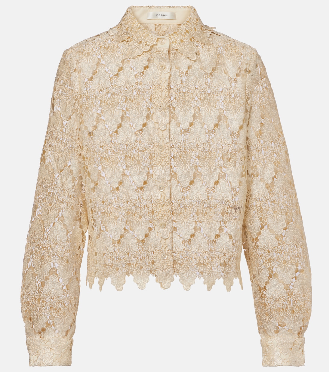 Кружевная рубашка Frame, экрю
Кружевная рубашка Frame, экрю