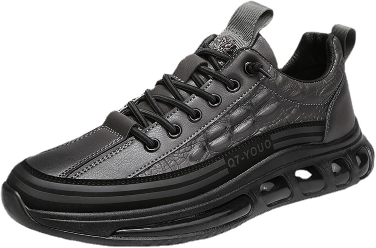 Мужские кроссовки с воздушной амортизацией из коровьей кожи с узором, стильные и удобные, мягкая кожа, нескользящие, повседневные прогулочные туфли Myallfeet, серый
Мужские кроссовки с воздушной амортизацией из коровьей кожи с узором, стильные и удобные, мягкая кожа, нескользящие, повседневные прогулочные туфли Myallfeet, серый