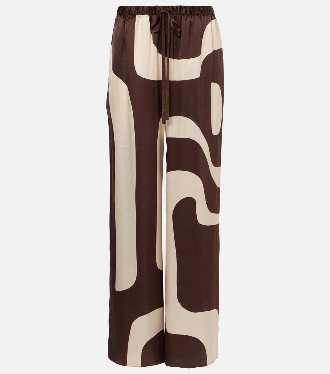 Прямые брюки из шёлкового атласа с принтом Sir, цвет poster print
Прямые брюки из шёлкового атласа с принтом Sir, цвет poster print