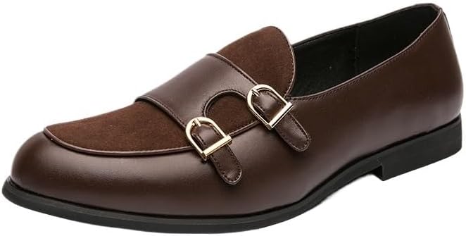 Мужские повседневные классические лоферы, туфли с отделкой для платья, с застежкой-монком, кожаные туфли на скользящей подошве Zestrelax, коричневый
Мужские повседневные классические лоферы, туфли с отделкой для платья, с застежкой-монком, кожаные туфли на скользящей подошве Zestrelax, коричневый