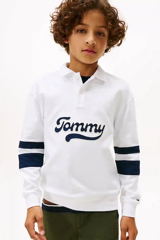 Детская хлопковая толстовка Tommy Hilfiger, белый
Детская хлопковая толстовка Tommy Hilfiger, белый