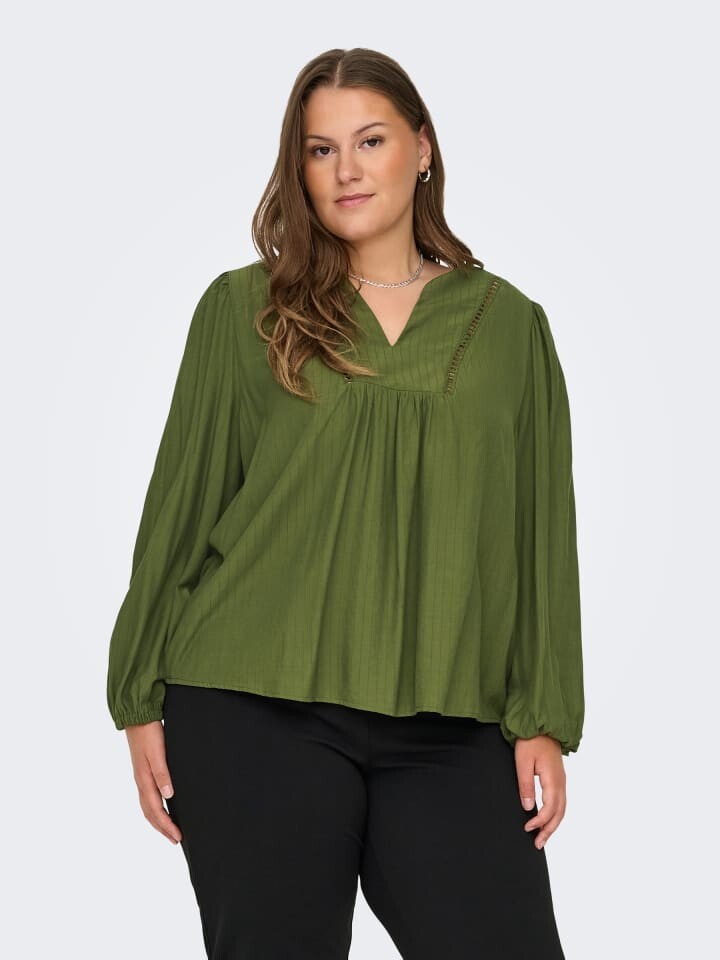 Блуза ONLY Carmakoma Plus Size V Ausschnitt Puffärmel elastische Bündchen, оливковый
Блуза ONLY Carmakoma Plus Size V Ausschnitt Puffärmel elastische Bündchen, оливковый