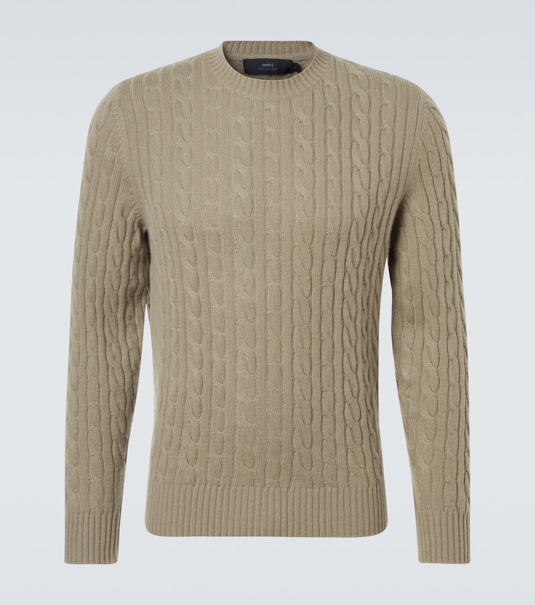 Кашемировый свитер с косичной вязкой от Duke Street Arch4, Olive Grey
Кашемировый свитер с косичной вязкой от Duke Street Arch4, Olive Grey