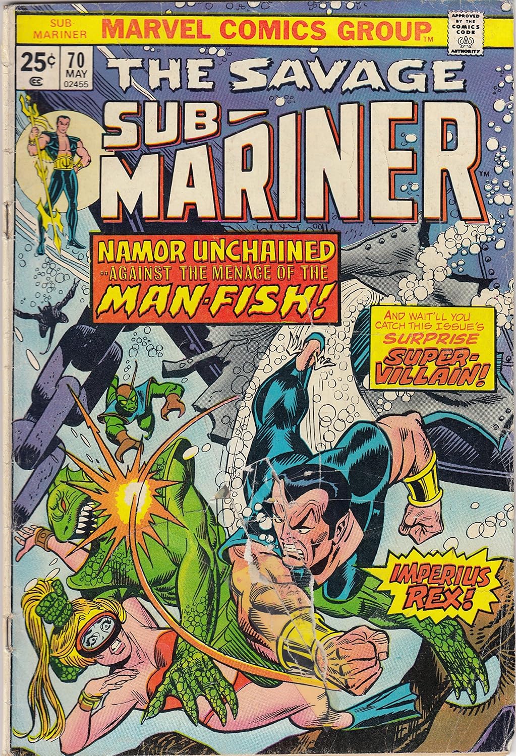 Sub-Mariner #70 "Namor Unchained!" (Marvel Comics)
Sub-Mariner #70 "Namor Unchained!" (Marvel Comics)