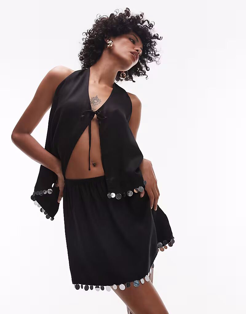 VRG GRL spritz мини-юбка с пайетками черного цвета
VRG GRL spritz мини-юбка с пайетками черного цвета