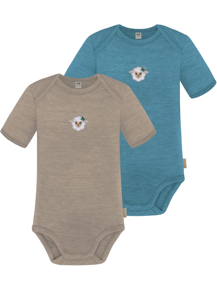 Normani Outdoor Sports Комплект из 2 детских боди с коротким рукавом из мериносовой шерсти, цвет Тауранга, бежевый/синий
Normani Outdoor Sports Комплект из 2 детских боди с коротким рукавом из мериносовой шерсти, цвет Тауранга, бежевый/синий