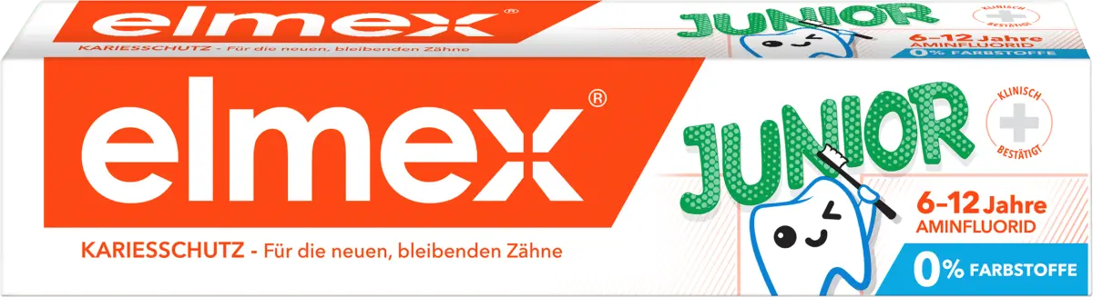 Зубная паста детская юниор от 6 до 12 лет 75мл elmex 
Зубная паста детская юниор от 6 до 12 лет 75мл elmex