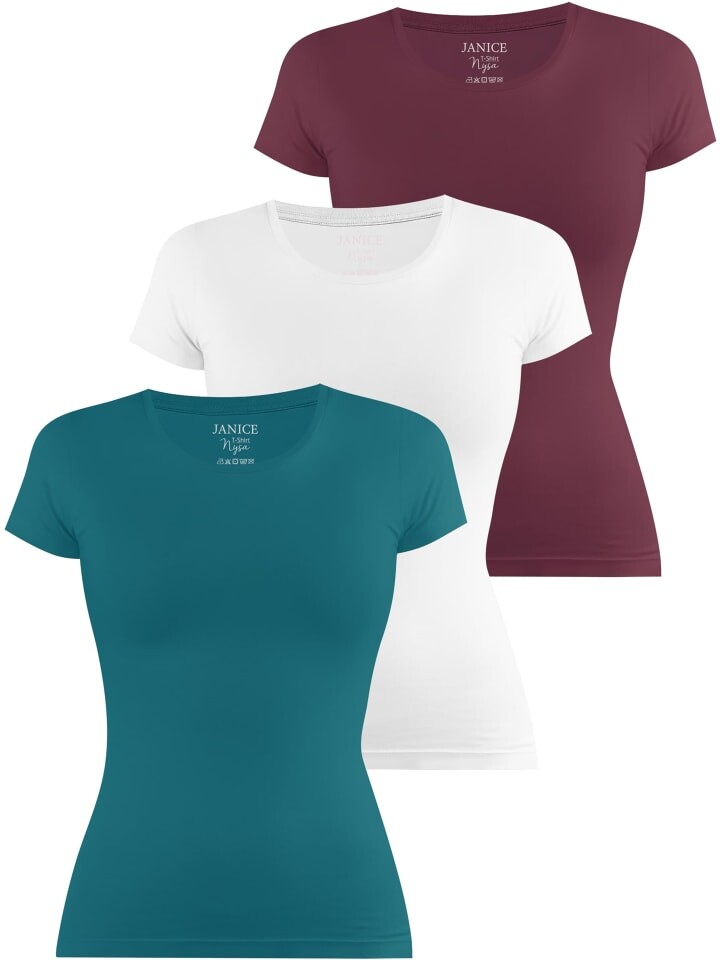 Футболка Janice Nysa, цвет petrol/weiß/burgund
Футболка Janice Nysa, цвет petrol/weiß/burgund
