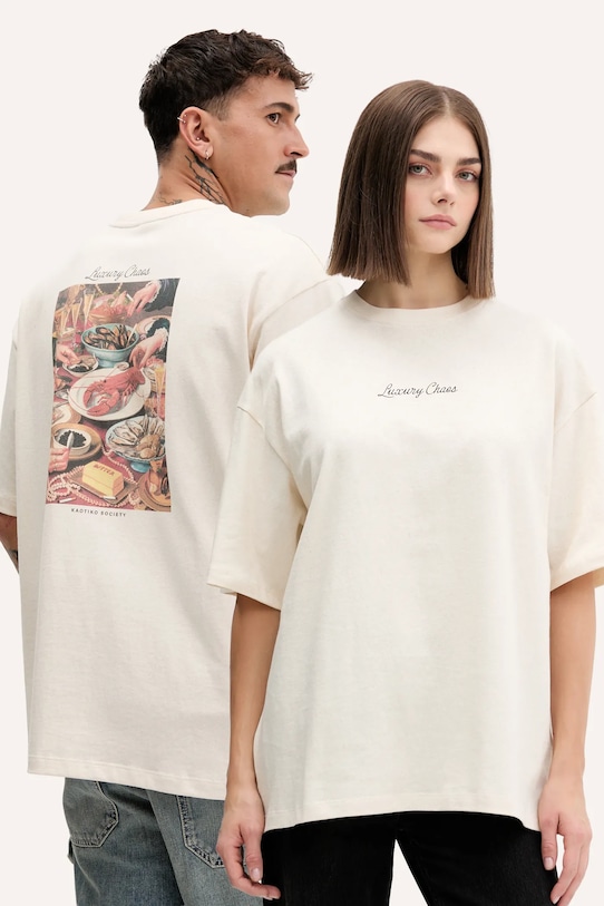 Хлопковая футболка Kaotiko, бежевый
Хлопковая футболка Kaotiko, бежевый