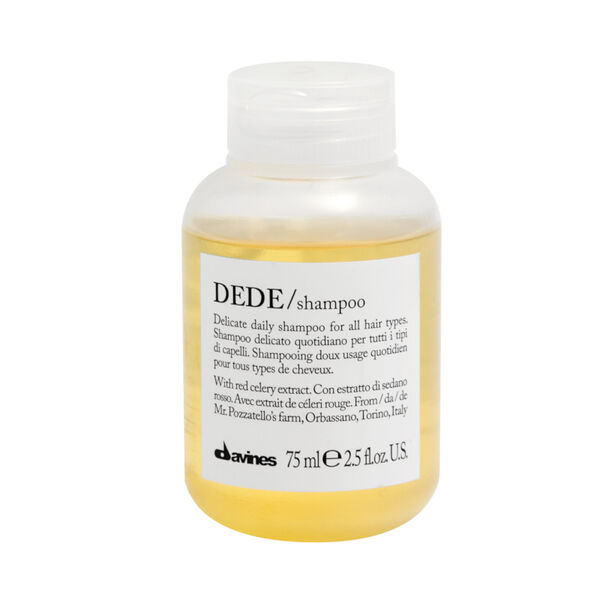 Нежный шампунь для всех типов волос, 75 мл Davines Dede
Нежный шампунь для всех типов волос, 75 мл Davines Dede