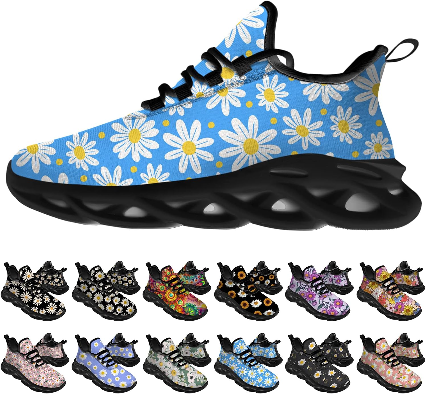 Кроссовки Ciadoon Daisy для женщин и мужчин, беговые кроссовки для дороги, удобная спортивная и ходовая обувь, теннисные кроссовки с цветочным принтом, подарки для мальчиков и девочек, синий
Кроссовки Ciadoon Daisy для женщин и мужчин, беговые кроссовки для дороги, удобная спортивная и ходовая обувь, теннисные кроссовки с цветочным принтом, подарки для мальчиков и девочек, синий