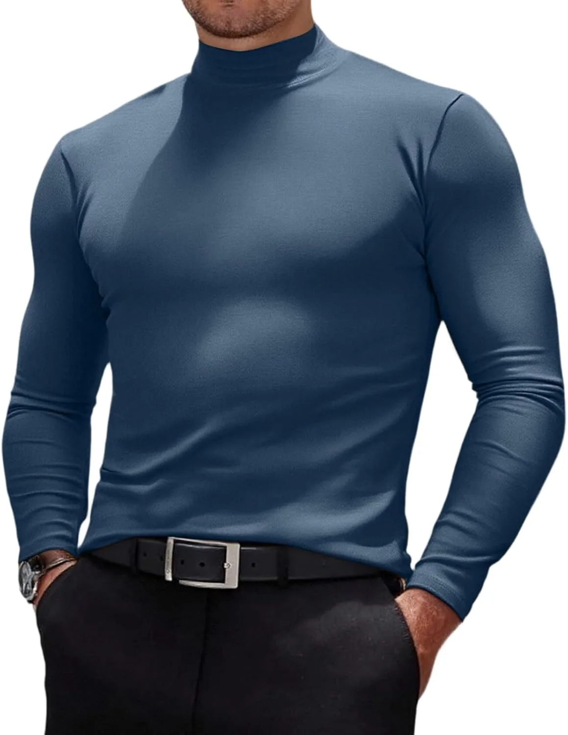 Мужская футболка-водолазка с длинным рукавом, легкая, slim fit, big and tall
Мужская футболка-водолазка с длинным рукавом, легкая, slim fit, big and tall