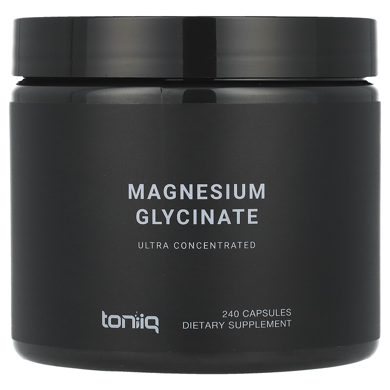Toniiq, Глицинат магния, 600 мг, 240 капсул (150 мг в каждой капсуле)
Toniiq, Глицинат магния, 600 мг, 240 капсул (150 мг в каждой капсуле)