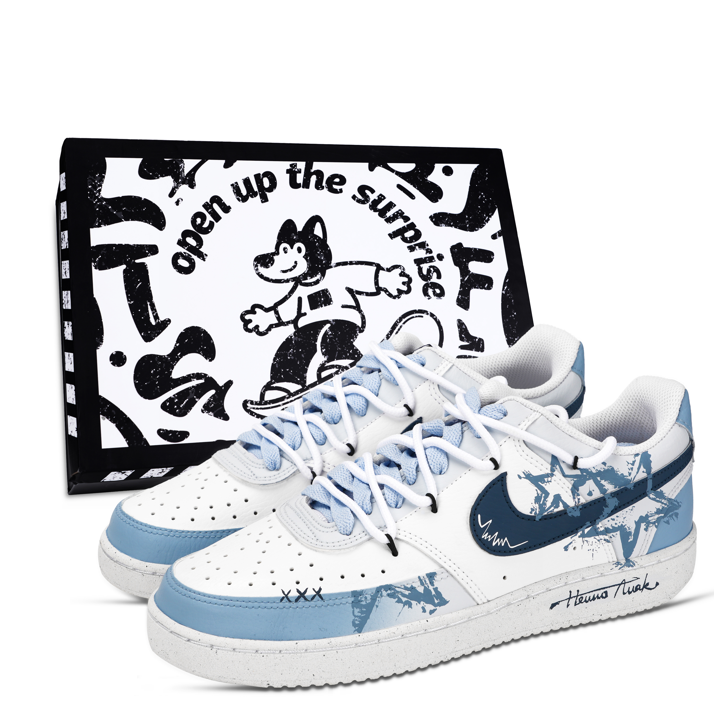 Nike Кроссовки Court Vision 1 Distressed Stars, износостойкие, низкие, для скейтбординга, мужские, сине-белые
Nike Кроссовки Court Vision 1 Distressed Stars, износостойкие, низкие, для скейтбординга, мужские, сине-белые