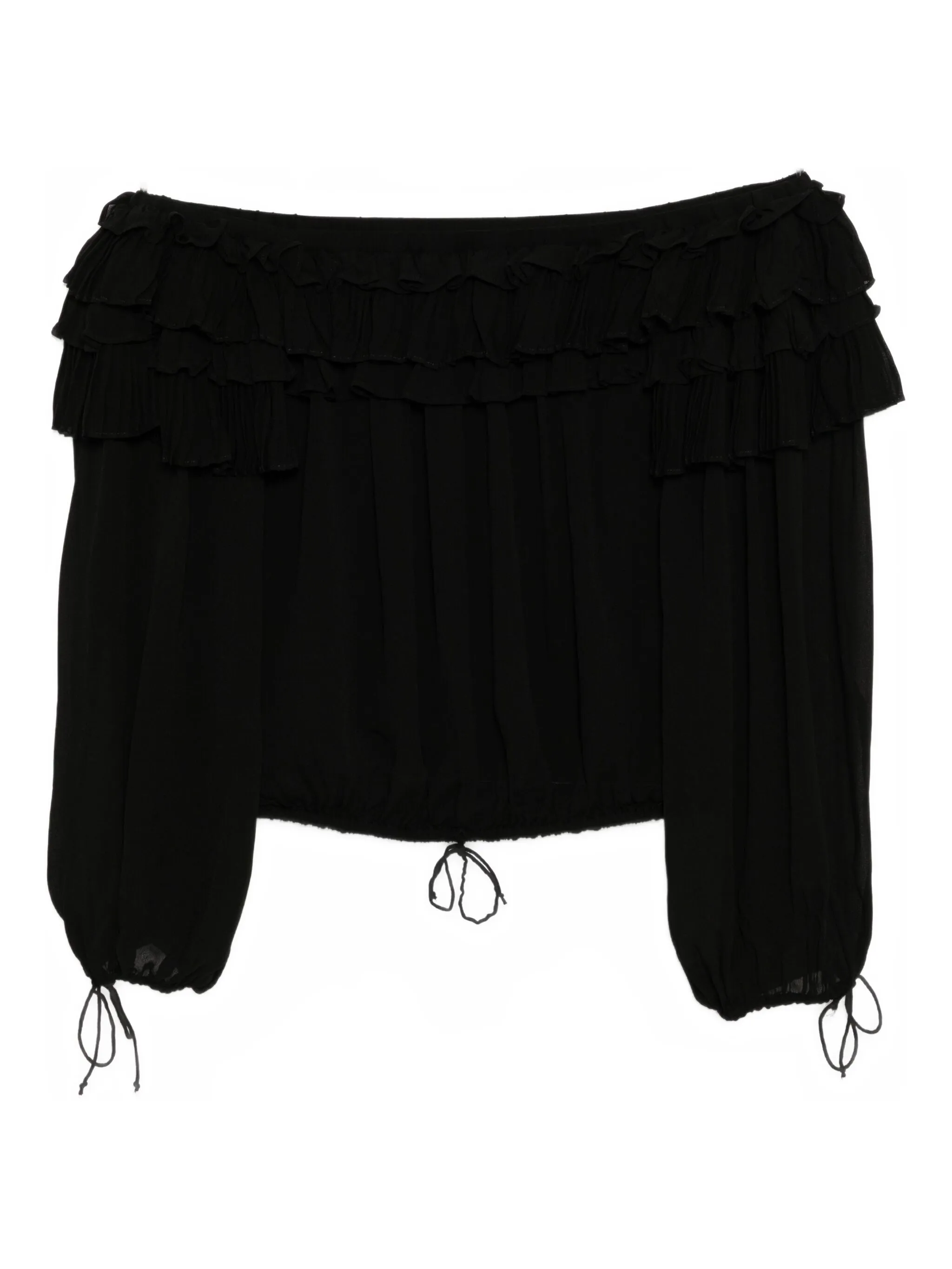 Блузка с оборками Cynthia Rowley, черный
Блузка с оборками Cynthia Rowley, черный