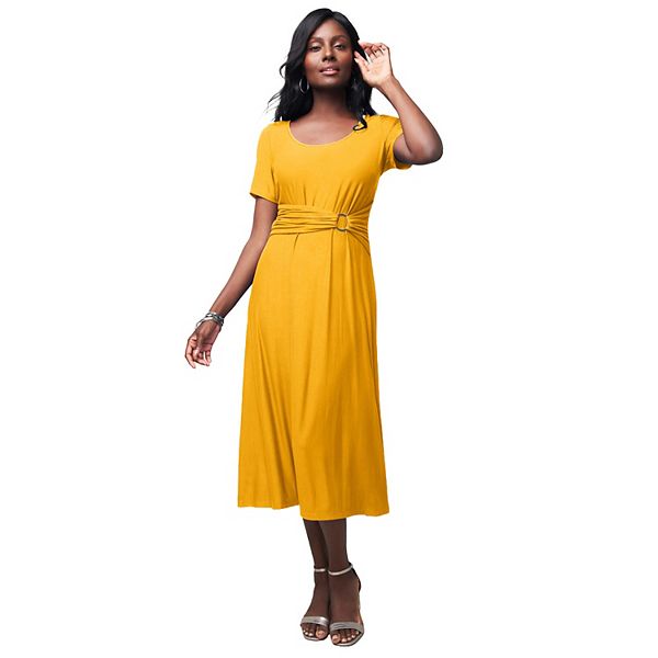 Женское платье миди с пряжкой plus size Jessica London, Sunset Yellow
Женское платье миди с пряжкой plus size Jessica London, Sunset Yellow