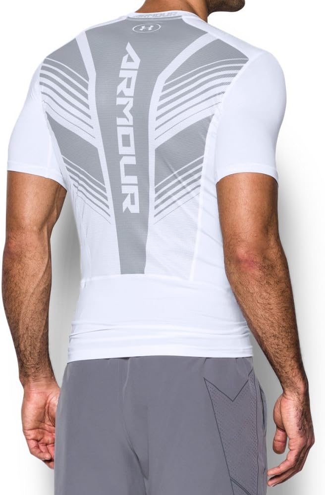 Under Armor мужская компрессионная футболка с коротким рукавом HeatGear SuperVent Armour Under Armour, White (100)/Overcast Gray
Under Armor мужская компрессионная футболка с коротким рукавом HeatGear SuperVent Armour Under Armour, White (100)/Overcast Gray