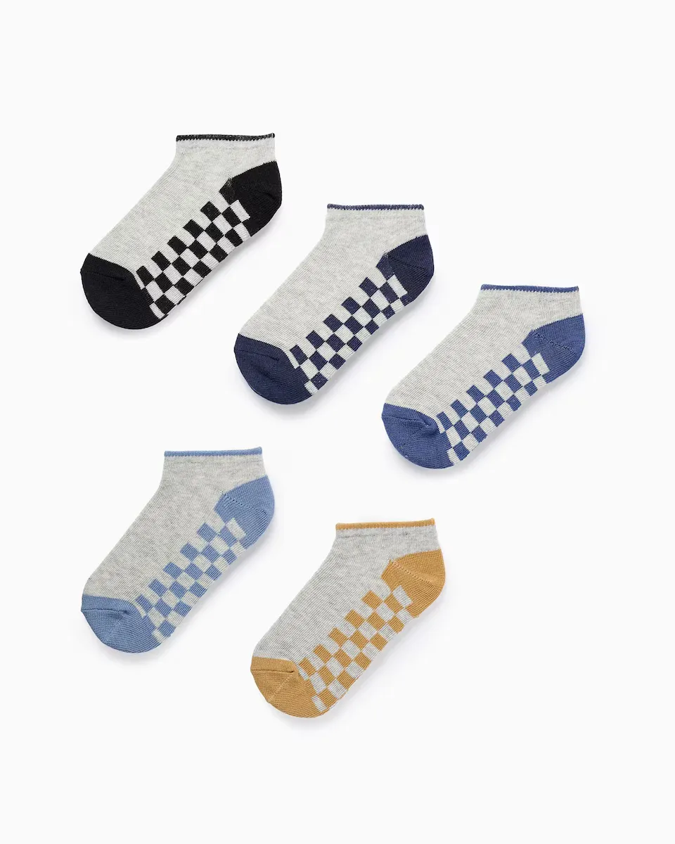 Упаковка из 5 пар детских носков с квадратным узором Zippy, мультиколор
Упаковка из 5 пар детских носков с квадратным узором Zippy, мультиколор