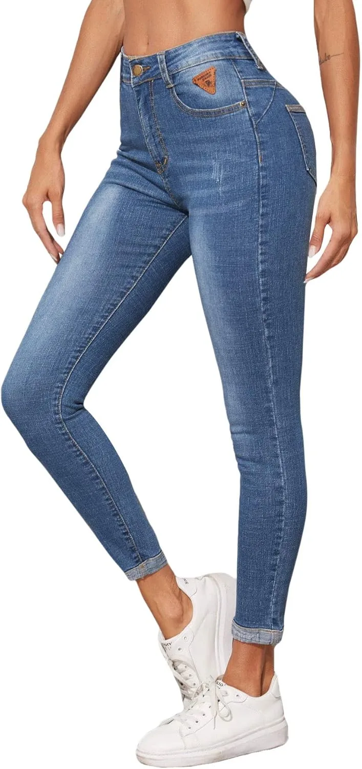 Женские джинсы Floerns скинни, рваные, скинни-фит
Женские джинсы Floerns скинни, рваные, скинни-фит