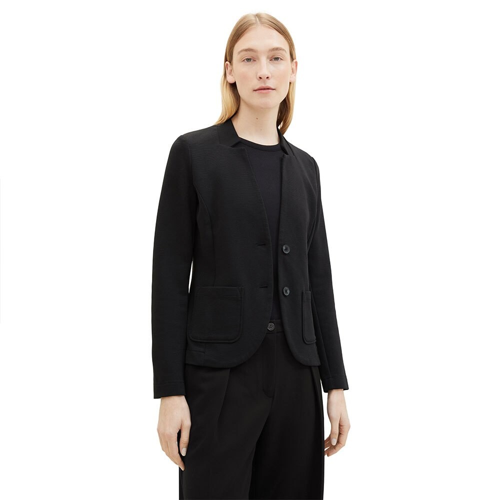 Блейзер Tom Tailor 1038703 Ottoman Structure, черный
Блейзер Tom Tailor 1038703 Ottoman Structure, черный