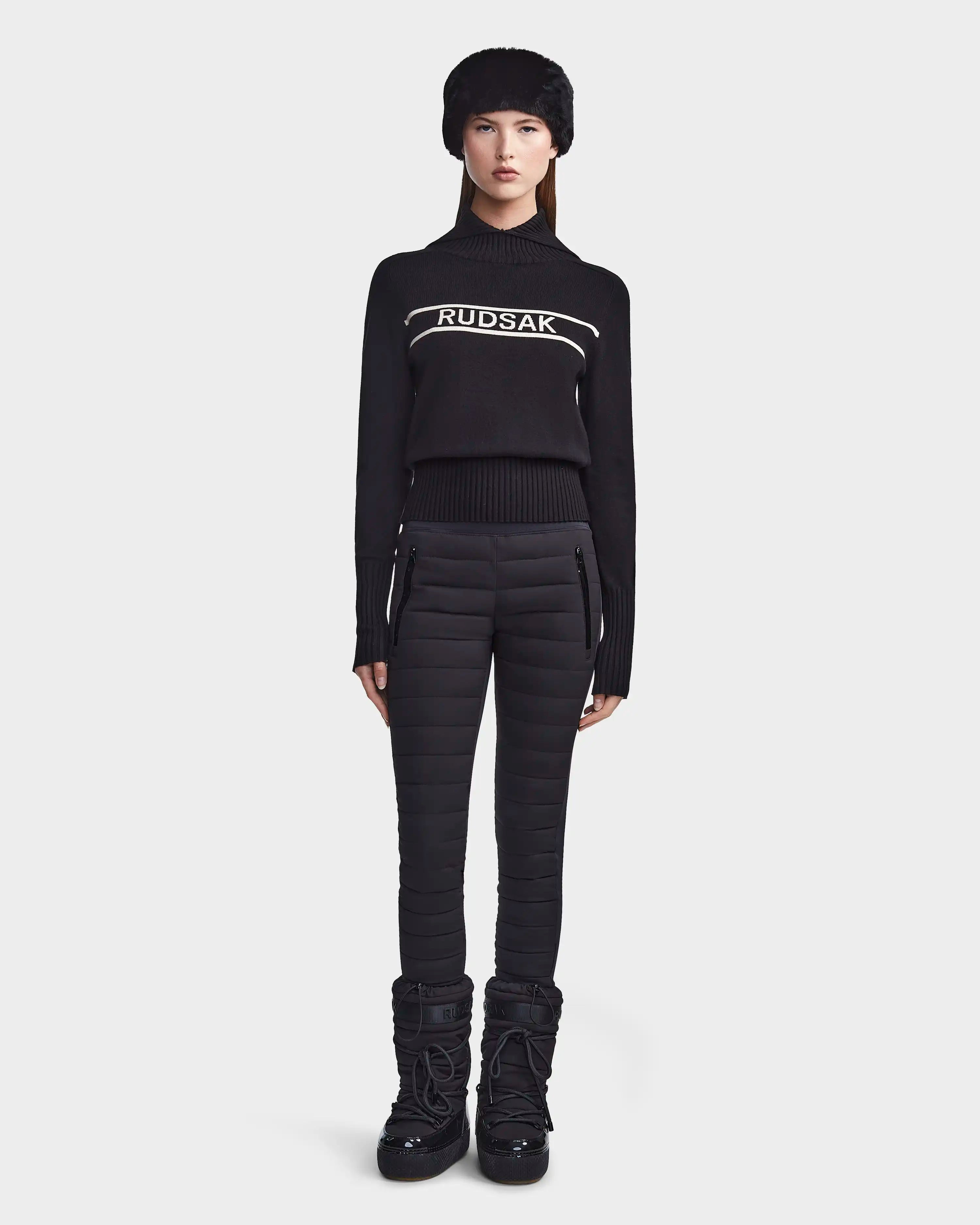 Женский вязаный свитер Sienna Rudsak, черный
Женский вязаный свитер Sienna Rudsak, черный