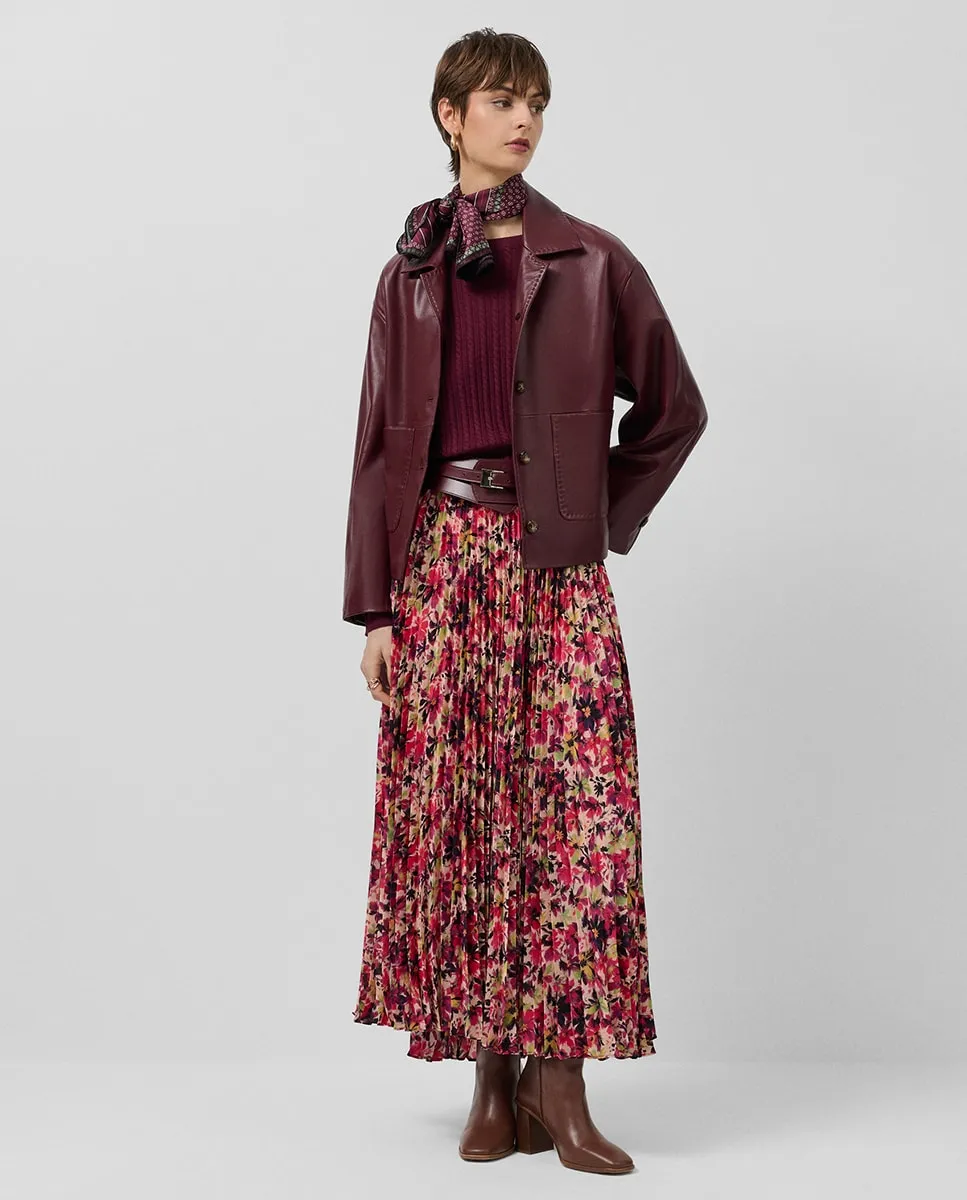 Плиссированная миди-юбка из шифона с цветочным принтом Roberto Verino, фиолетовый
Плиссированная миди-юбка из шифона с цветочным принтом Roberto Verino, фиолетовый