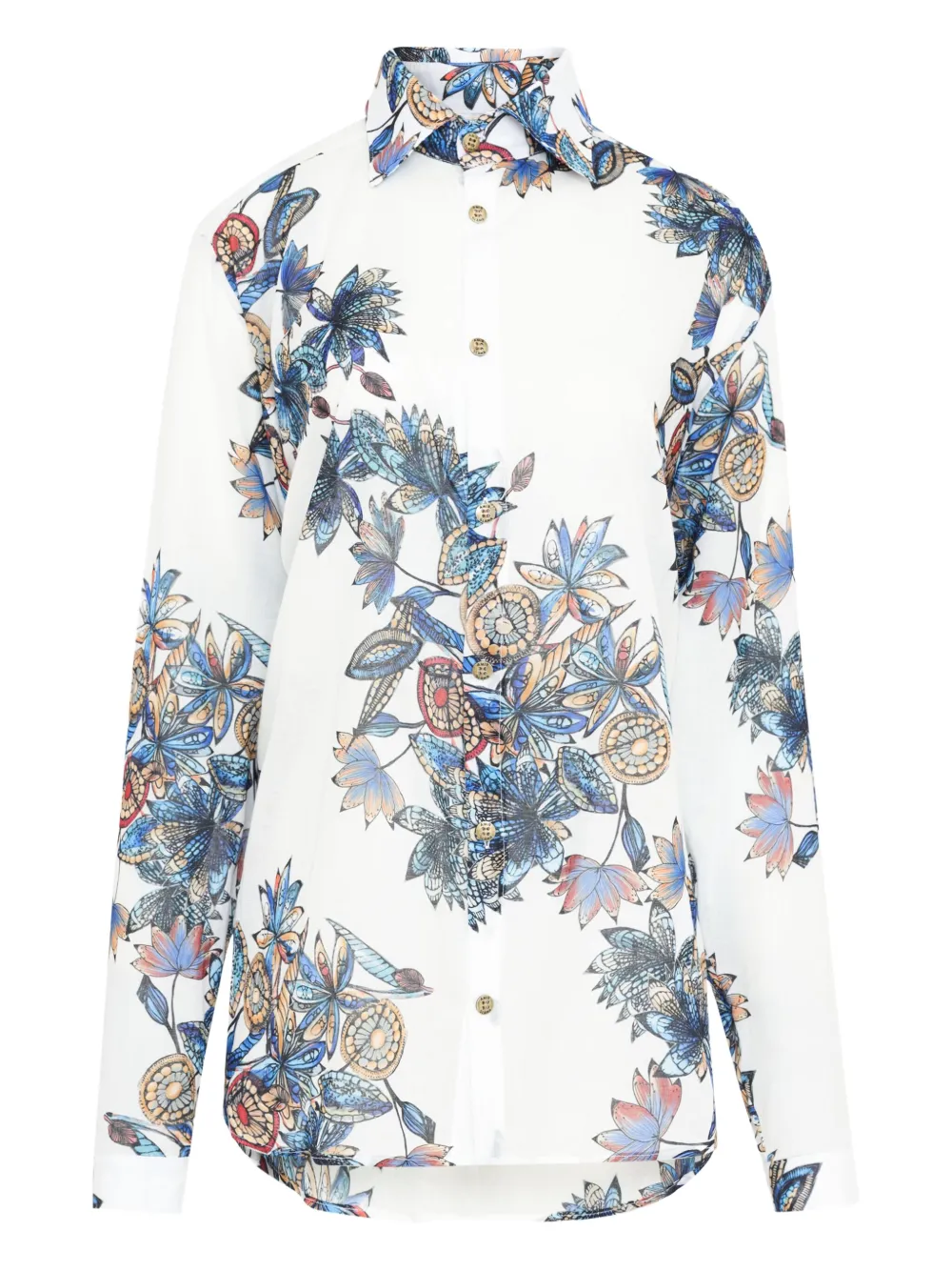 Рубашка с цветочным принтом Amir Slama, белый
Рубашка с цветочным принтом Amir Slama, белый