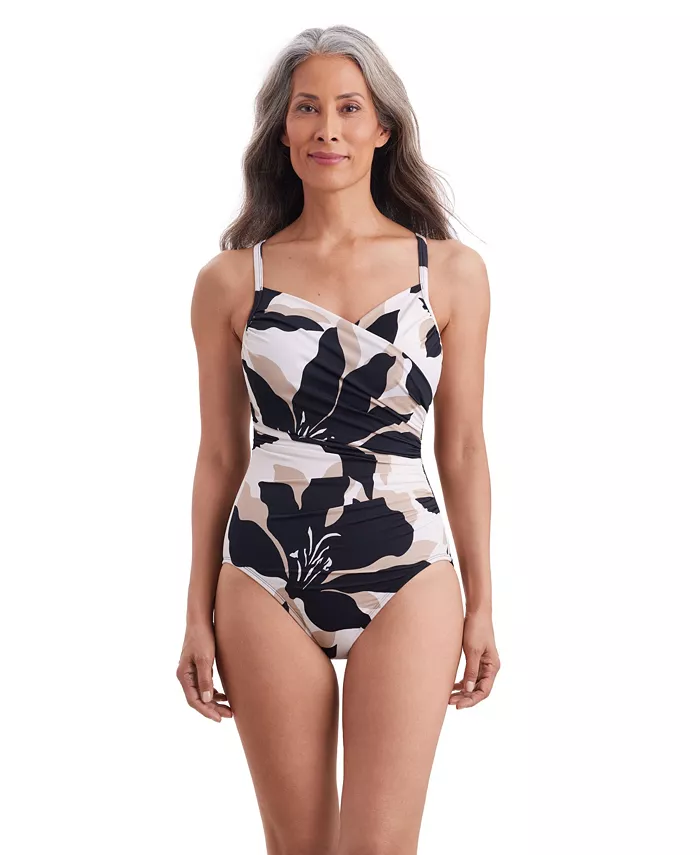 Женский цельный купальник Shadow Play Surplice Mio ShapeSolver by Mimi Flamingo, серый 
Женский цельный купальник Shadow Play Surplice Mio ShapeSolver by Mimi Flamingo, серый